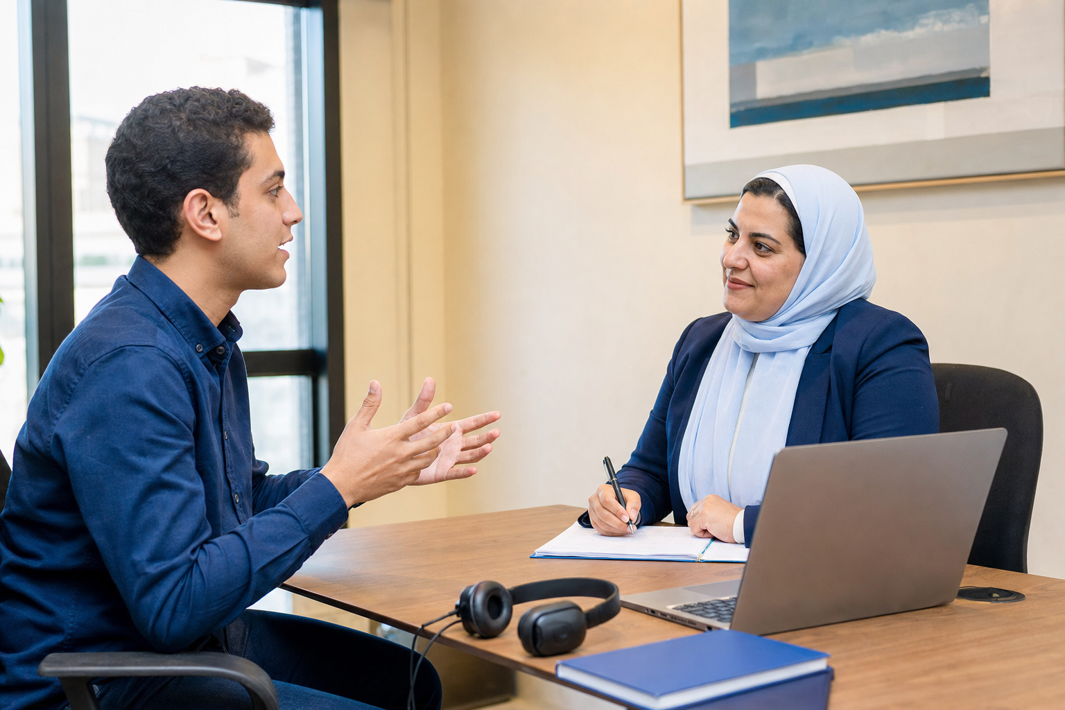TalkScout language trainer giving personal feedback to a learner